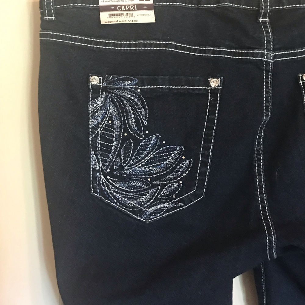 Denim cropped jeans